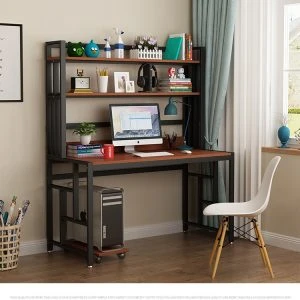 Bàn Làm Việc Liền Giá Sách 02