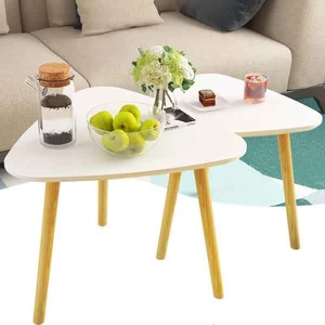 Bàn Trà Tam Giác Chân Gỗ BT26