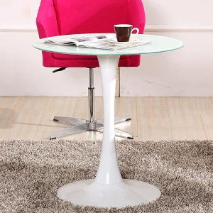 Bàn Tulip Mặt Kính Cường Lực 80cm