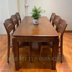 Bộ Bàn Ăn 6 Ghế Gỗ Sồi BA643