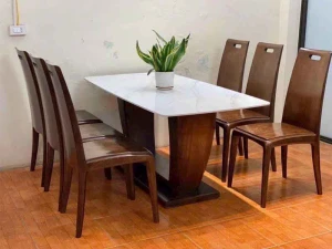 Bộ Bàn Ăn 6 Ghế Gỗ Sồi VIP2
