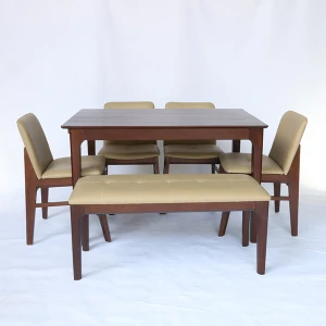Bộ bàn ăn 6 người (có ghế băng) 9555