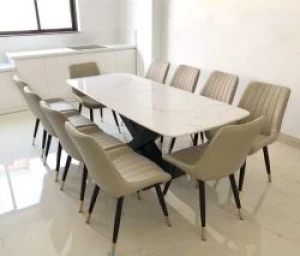 Bộ Bàn Ăn Hiện Đai 10 Ghế Nhập Khẩu BGA101