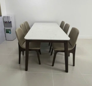 Bộ bàn ăn mặt đá 6 ghế Ventura 12754