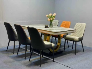 Bộ Bàn Ăn Mặt Đá 6 Ghế Zena Nhập Khẩu BA 256