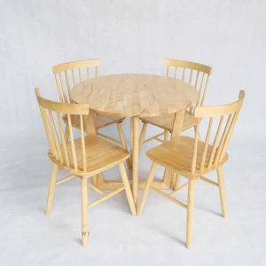 Bộ Bàn Ăn Tròn 4 ghế Pinnstol 9465