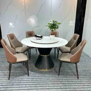 Bộ Bàn Ăn Tròn Xoay 6 Ghế LOTUS BA6120