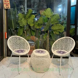 Bộ Bàn Ghế Mây Nhựa MN05