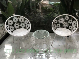 Bộ Bàn Ghế Mây Nhựa MN07