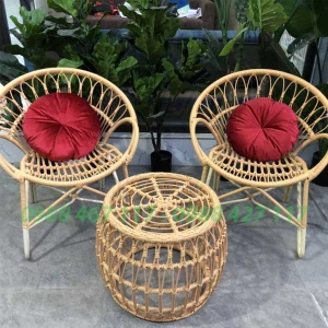 Bộ Bàn Ghế Mây Nhựa MN08