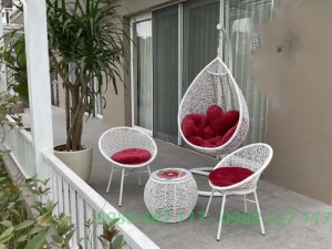 Bộ Bàn Ghế Xích Đu Ban Công BGX08