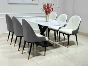 Bộ Bàn Mặt Đá Ghế Monet Nhập Khẩu BG620