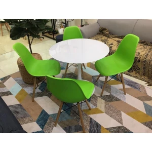 Bộ bàn Tulip ghế Eames màu Xanh Lá Cây 7894