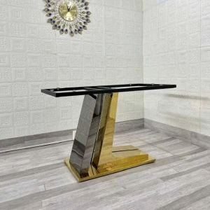 Chân Bàn Ăn Z Inox Mạ Vàng CB363