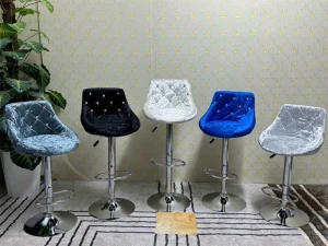 Ghế cao quầy bar bọc nhung 8356