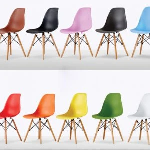 Ghế Eames nhựa chân gỗ 1727