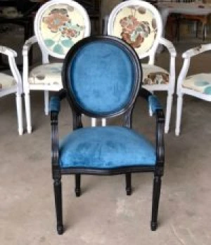 Ghế Louis Tân Cổ Điển Gỗ Sồi GA023