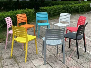 Ghế Sankyo Sọc Nhựa Đúc Nhập Khẩu GN6512