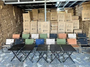 Ghế Xếp Trà Chanh Vải Dù 12324