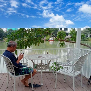 Nhôm đúc 4 Ghế Màu Trắng Nhập Khẩu TND 31