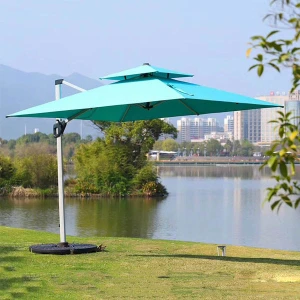 Ô Dù Lệch Tâm Vuông 3m Xoay 360 Nhập Khẩu O31