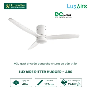 LUXAIRE RITTER HUGGER ABS WH