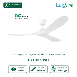 LUXAIRE SLIDER SOLID WOOD WH