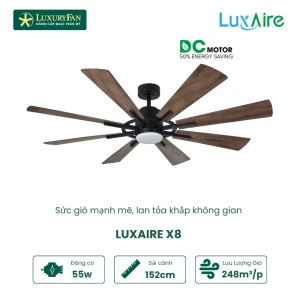 LUXAIRE X8 BL - Quạt Trần LuxuryFan
