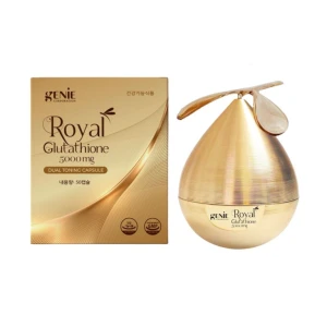 Viên uống trắng da trị nám sữa ong chúa Genie Royal Glutathione 5000mg Dual toning capsule (50 viên)
