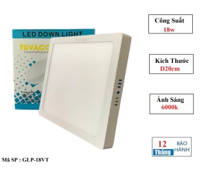 ĐÈN ỐP TRẦN NỔI VUÔNG 18W