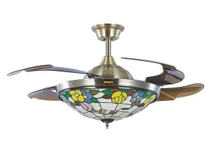 QUẠT TRẦN TRANG TRÍ ĐÈN CAO CẤP TUVACO C600L1-01