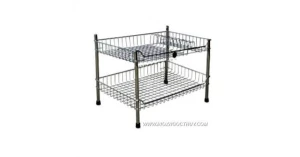 Kệ inox 2 tầng láp PT - inoxngocthuy.com