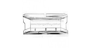 Kệ treo LA 2 tầng lùa inox Tấn Tài - inoxngocthuy.com