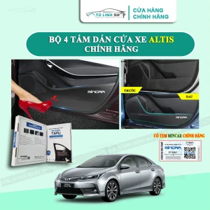 Bộ 4 Tấm dán Tapli xe ALTIS chống trầy xước cửa xe