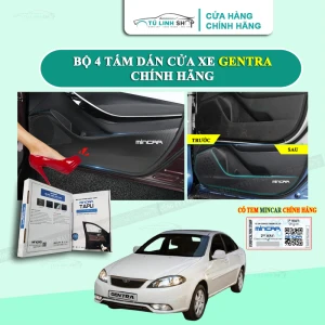 Bộ 4 Tấm dán Tapli xe AVEO - GENTRA chống trầy xước cửa xe, chống xước tapi cửa ô tô bằng Carbon Air Fiber cao cấp