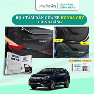 Bộ 4 Tấm dán Tapli xe Honda CRV chống trầy xước cửa xe, chống xước tapi cửa ô tô bằng Carbon Air Fiber cao cấp