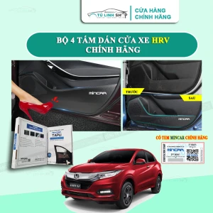 Bộ 4 Tấm dán Tapli xe HONDA HRV chống trầy xước cửa xe, chống xước tapi cửa ô tô bằng Carbon Air Fiber cao cấp