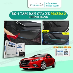 Bộ 4 Tấm dán Tapli xe MAZDA 3 chống trầy xước cửa xe