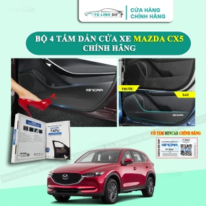 Bộ 4 Tấm dán Tapli xe MAZDA CX5 chống trầy xước cửa xe, chống xước tapi cửa ô tô bằng Carbon Air Fiber cao cấp