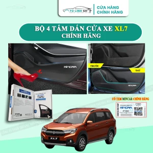Bộ 4 Tấm dán Tapli xe SUZUKI XL7 chống trầy xước cửa xe, chống xước tapi cửa ô tô bằng Carbon Air Fiber cao cấp