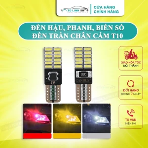 Bóng LED T10 W5W 24 mắt, chip 4014 gắn biển số, đèn nội thất Ô Tô, xe máy