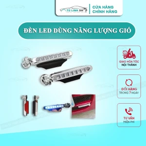 Đèn led chạy năng lượng gió gắn đầu ô tô
