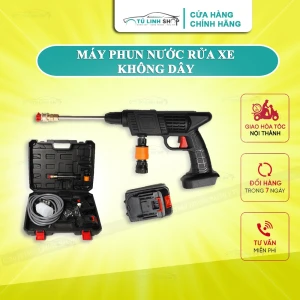 Máy rửa xe áp lực cao, vệ sinh nhà cửa chạy pin sạc Lithiumn gọn gàng, dễ dùng, cơ động