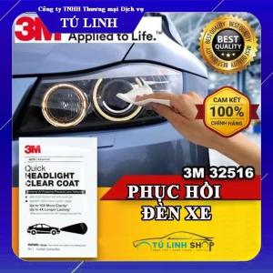 phủ bóng bảo vệ và chống ố đèn pha ô tô 3M QUICK HEADLIGHT CLEAR COAT 32516