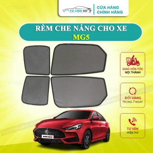 Rèm che nắng nam châm cho MG5, bộ 4 tấm cho 4 cửa, hàng loại 1 cao cấp nhất, vừa khít kính