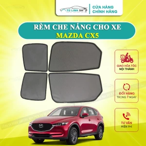 Rèm che nắng nam châm cho xe Mazda CX5, bộ 4 tấm cho 4 cửa, hàng loại 1 cao cấp nhất, vừa khít kính