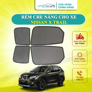 Rèm che nắng nam châm cho xe Nissan Xtrail, bộ 4 tấm cho 4 cửa, hàng loại 1 cao cấp nhất, vừa khít kính