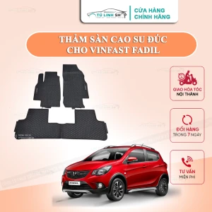 Thảm lót sàn Fadil bằng cao su đúc cao cấp, không mùi, chuẩn form, dễ lau chùi.