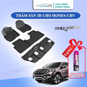 Thảm lót sàn HONDA CRV bằng khuôn đúc hãng 3D MAXpider KAGU, Chất liệu XPE an toàn không độc hại