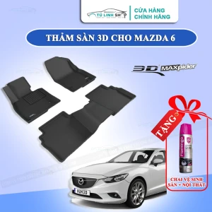 Thảm lót sàn MAZDA 6 bằng khuôn đúc hãng 3D MAXpider KAGU, Chất liệu XPE an toàn không độc hại